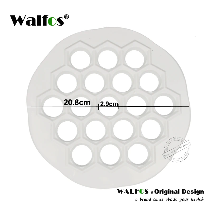 WALFOS 19 отверстий пельменей инструмент для пельменей производитель плесень пластик Самоса плита русский пельменей производитель пельменей изготовление прессформы