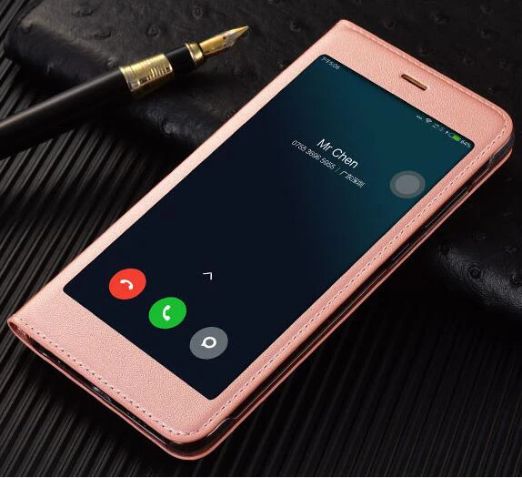 Чехол с откидной крышкой для Xiaomi Mi Note 3 Note3 Натуральный прозрачный чехол окошком