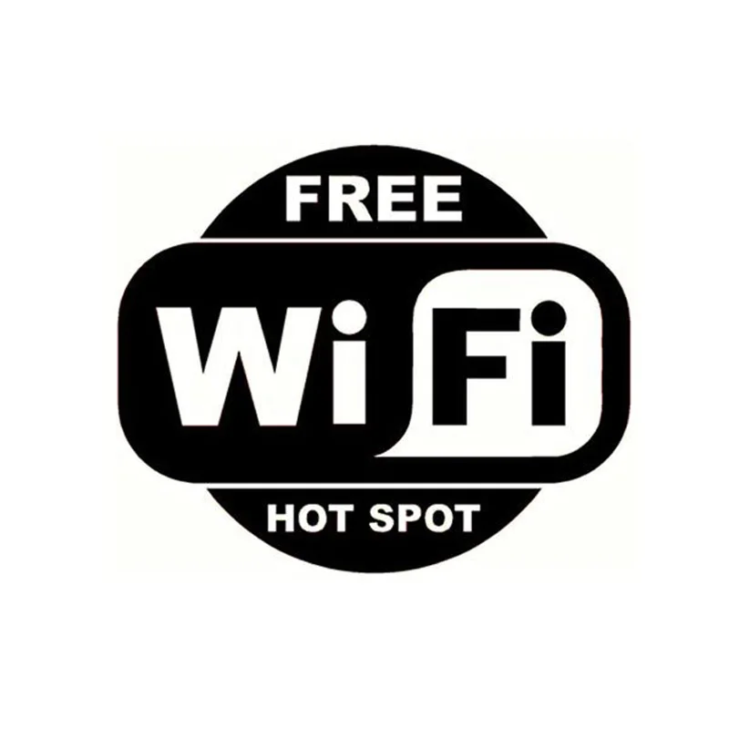 13*11 см бесплатная WI FI Горячая точка интересные текстовые украшения Наклейка для