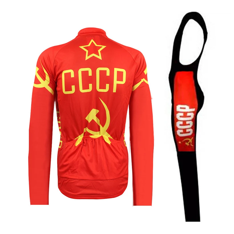 Ретро велосипедная майка MTB CCCP велосипедная одежда брюки набор Ropa Ciclismo мужская зимняя теплая флисовая велосипедная Одежда для велоспорта