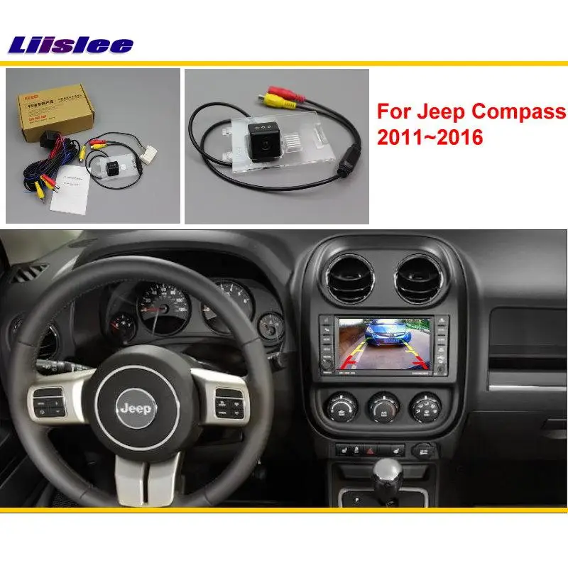 Для Jeep Compass 2011~ Автомобильная камера заднего вида/RCA и экран совместима/парковочная камера