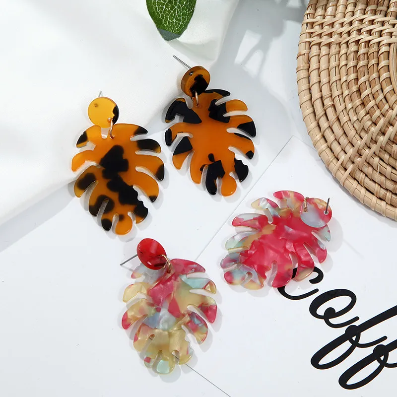 Женские акриловые серьги гвоздики в богемном стиле|Серьги-гвоздики| |