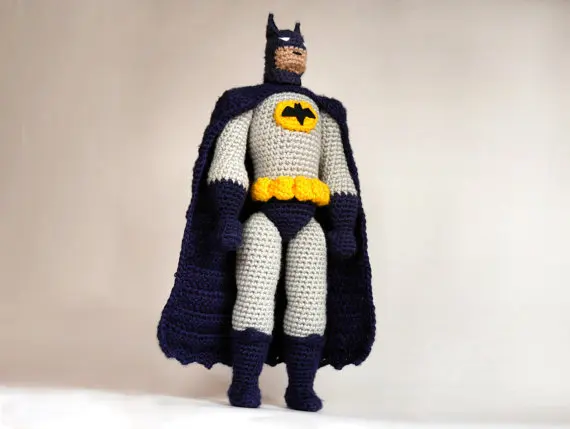 Amigurumi Бэтмен Набивная игрушка