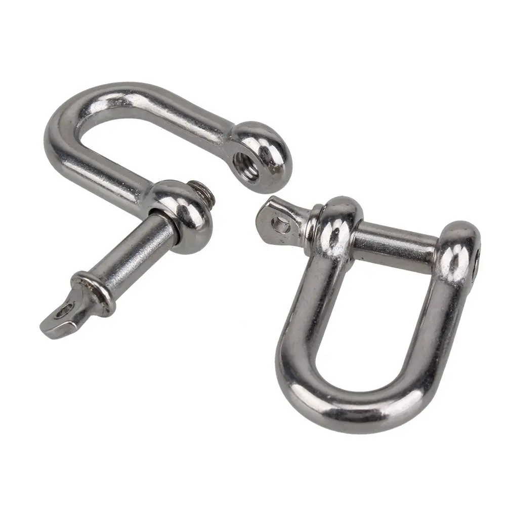 

boat rigging hardware M3 D Type Shackle Short Paragraph Rigging 304 Stainless Steel Shackle Hooks ceiling hook s hook clasp