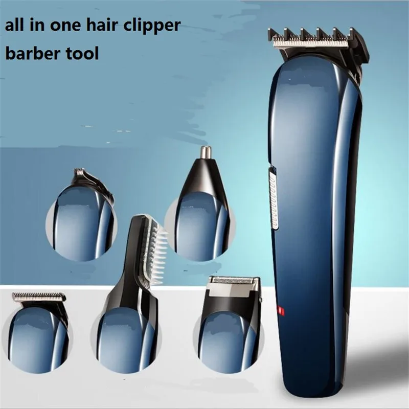 

Electric Man Grooming Kit Beard Shaver Nose Haircut Clipper Hairdressing T Blade Hair Trimmer Hairstyle Men Groomer Cutter Razor