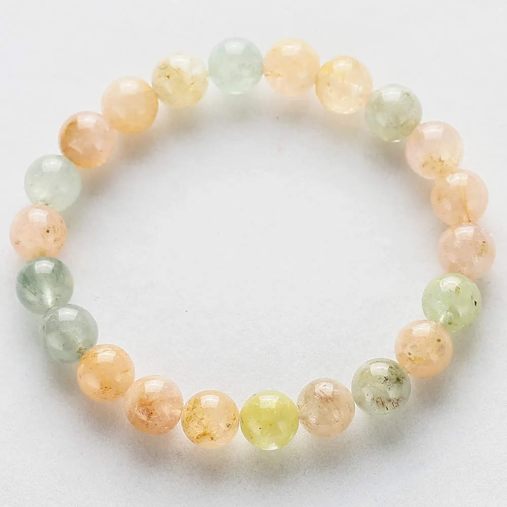 Натуральный камень Моргана разноцветные бусины браслеты для женщин девочек