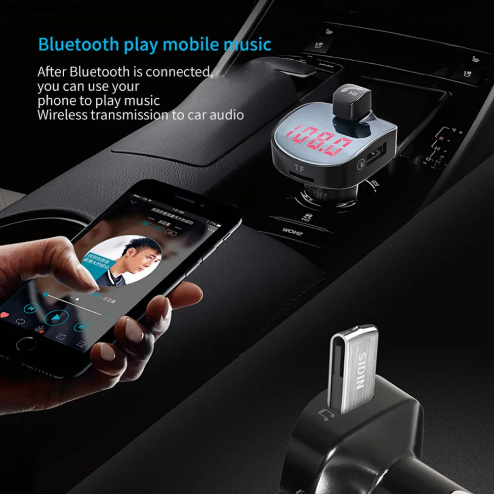 Fm передатчик Bluetooth автомобильный комплект fm модулятор беспроводной свободные