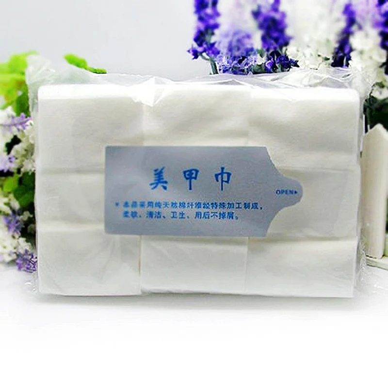 

900 x Lint Nail Wipes Cotton Pad Gel Acrylic Nail Polish Gel Remover Nails Art Care Supplies Tool