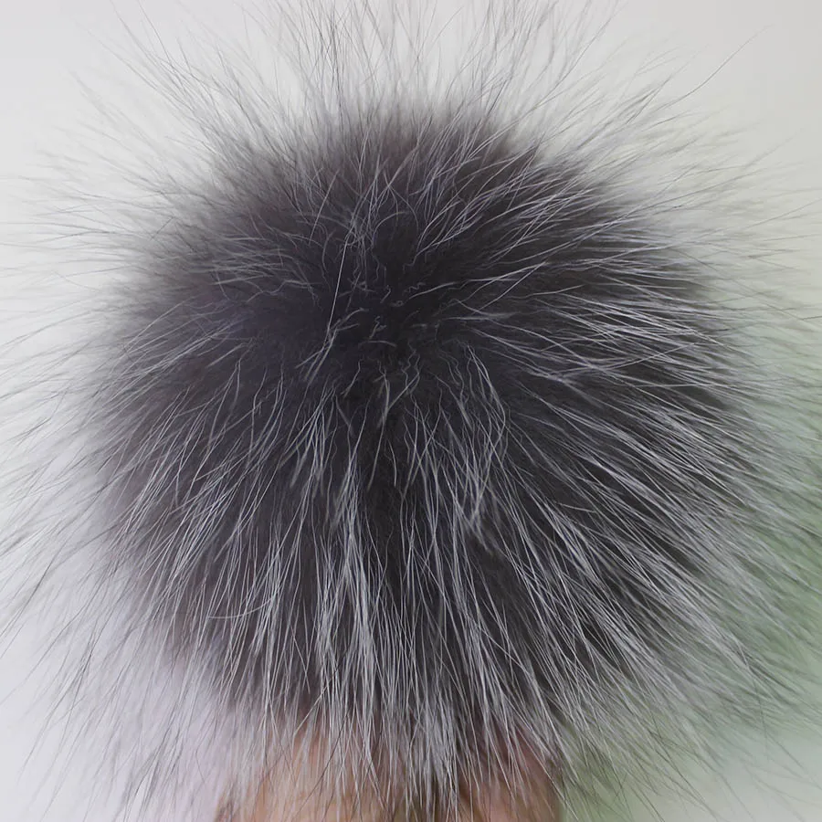 4 шт./партия помпоны из меха лисы 14 см|fox fur pompom|fur pompomblack pom poms |