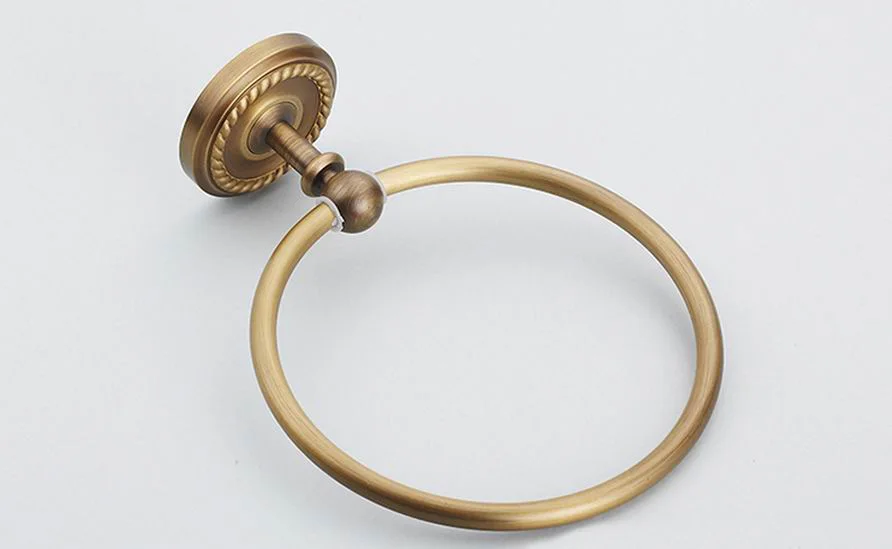 Бесплатная доставка кольцо для полотенец медная Античная бронзовая отделка