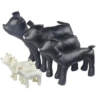new cute new blackwhite pvc leather dog torsos dog models dog mannequins sml 3pcs1set