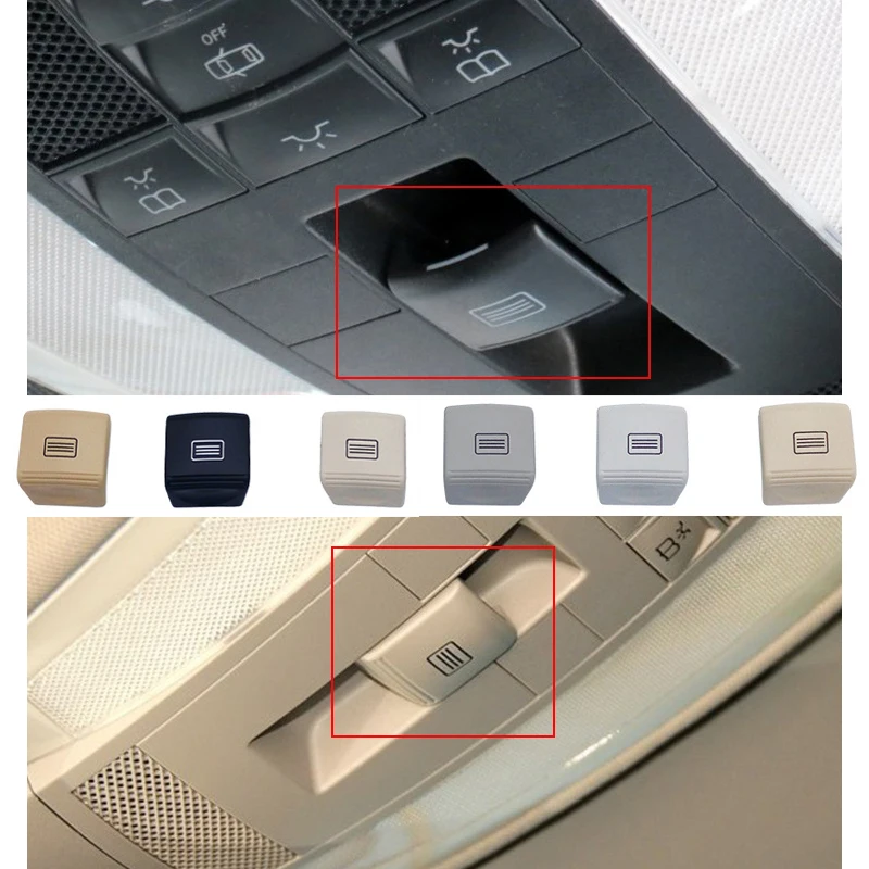 1 шт. 6 цветов ABS переключатель для Mercedes-Benz W204 W212 C200 E260 GLK300 кнопка переключения люка