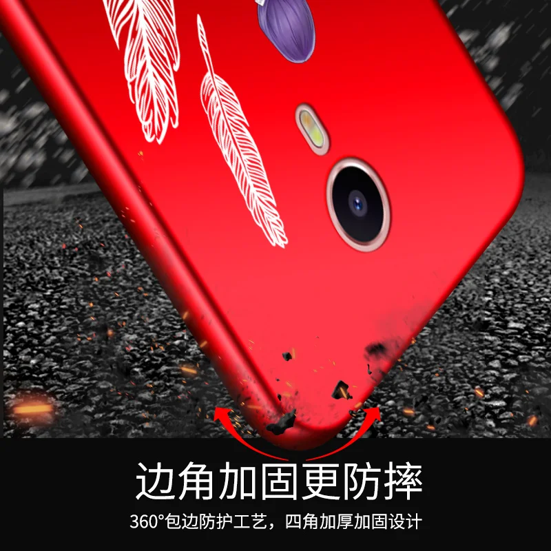 Чехол для Meizu M3 Note мультяшный 3D женский цветочный протектор с полным покрытием