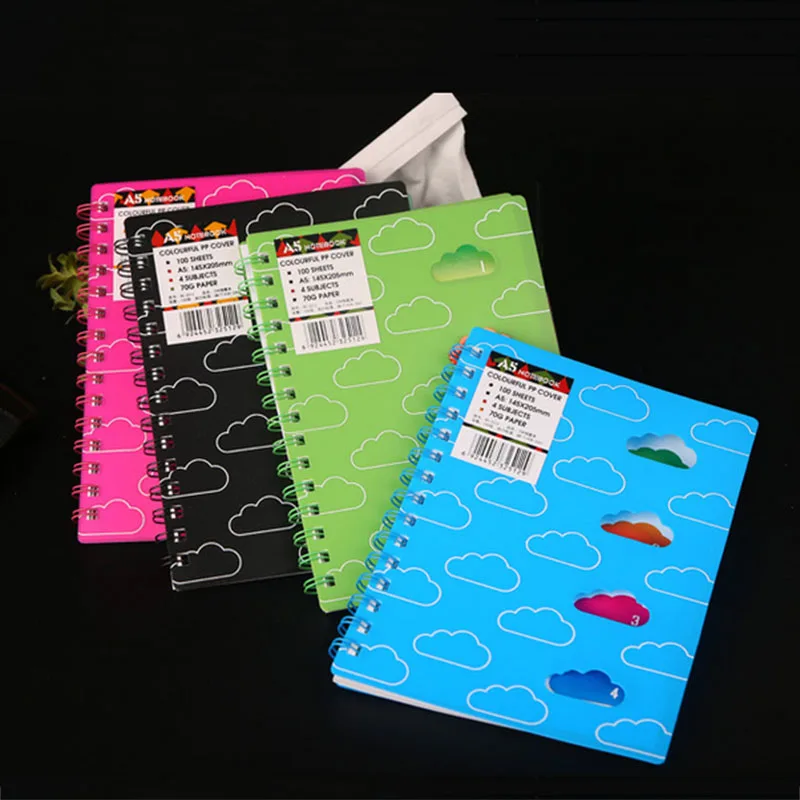 Perfect Spiral Notebook paper A6 A5 A4 100 sheets Diary planner Creative Notepad Office School Supplies|notebook touch|notebook modelnotepad glue |