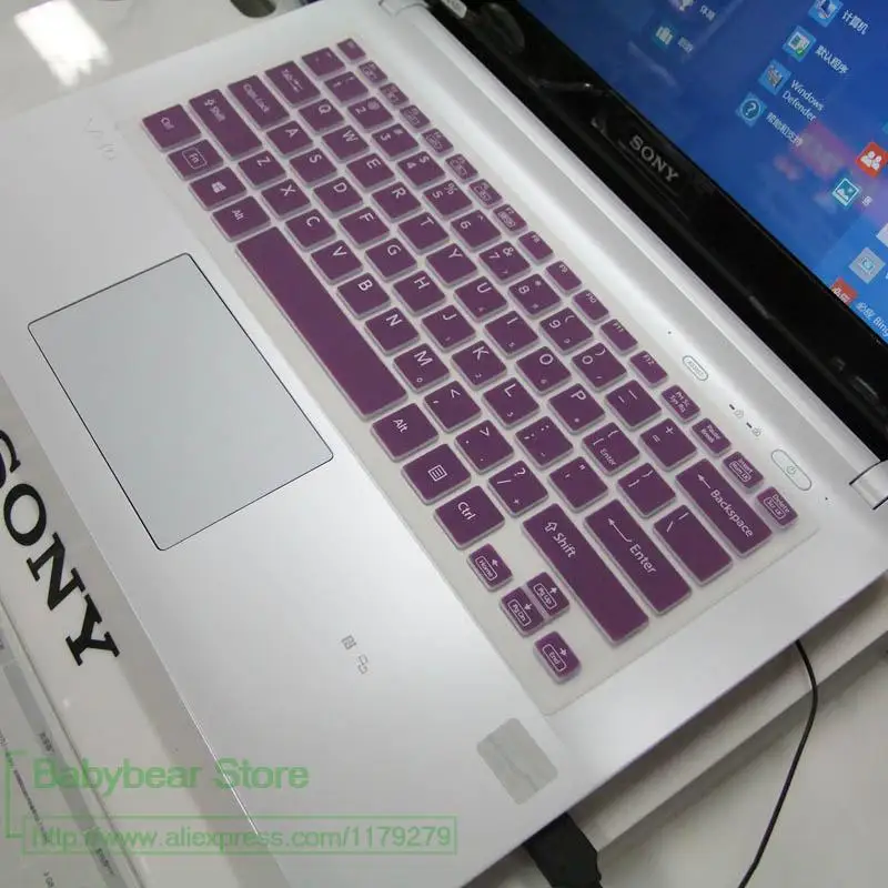 Новая силиконовая защитная накладка на клавиатуру для Sony SVF14 Fit14 F14|Чехлы