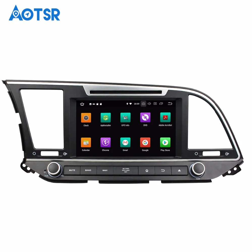 Автомагнитола 1 din Android 8 0 GPS радио для Hyundai Elantra 2016 2017 2018 сенсорный экран