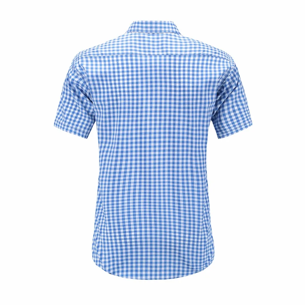 JeeToo летняя черная клетчатая рубашка из хлопка с карманами Повседневная мужская