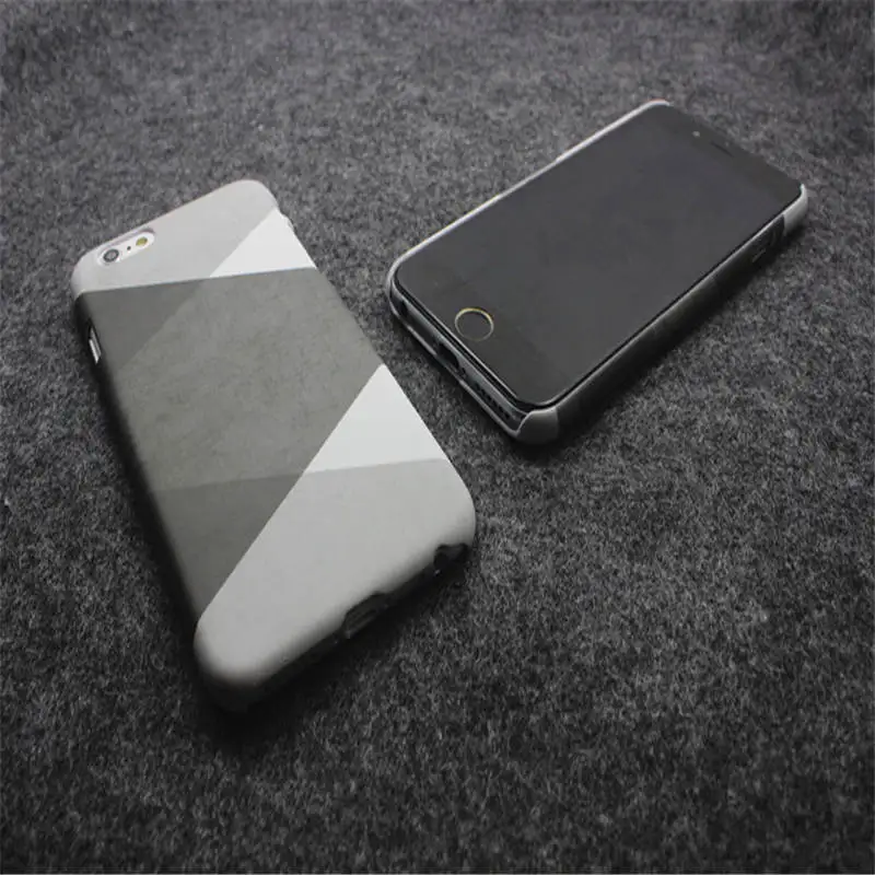 Черный и белый серый контраст для Iphone 66S 6P 78 78plus x Xs Xr Xsmax простой полупакет жесткий
