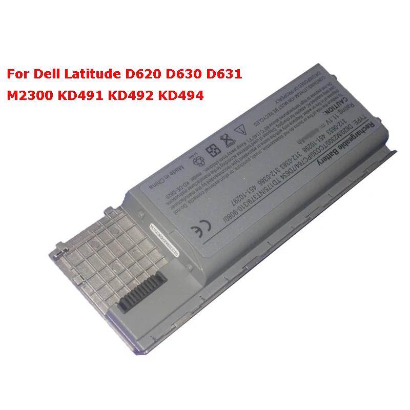 6 ячеек ноутбук Батарея для Dell Latitude D620 D630 D631 M2300 KD491 KD492 KD494 KD495 NT379 PC764 PC765 PD685 RD300