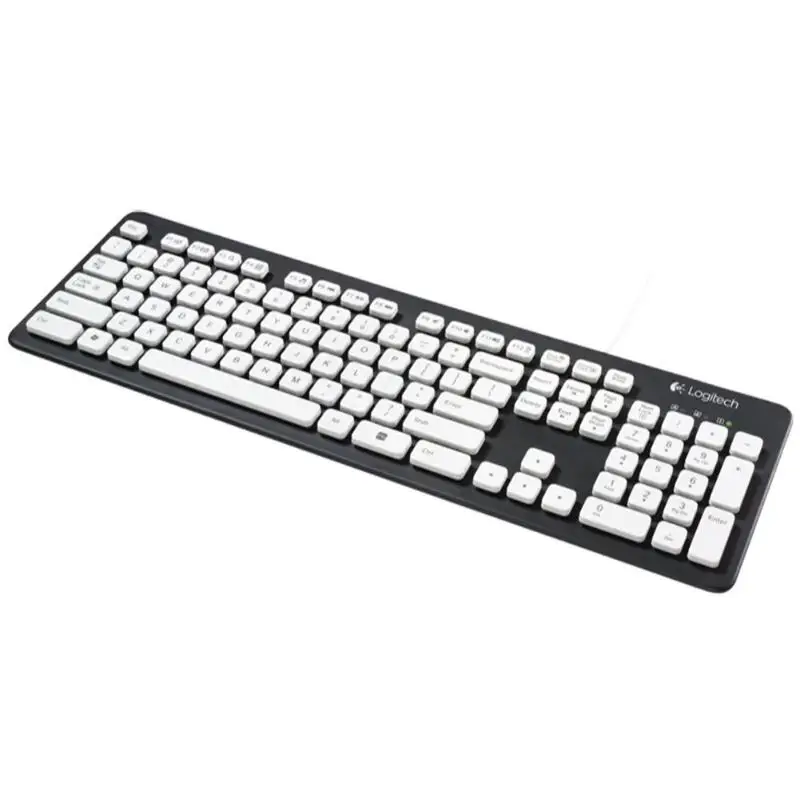 Оригинальная моющаяся Проводная клавиатура logitech K310 с 108 клавишами USB, геймерская Клавиатура для Windows XP Vista 7 8, настольный ноутбук, компьютер