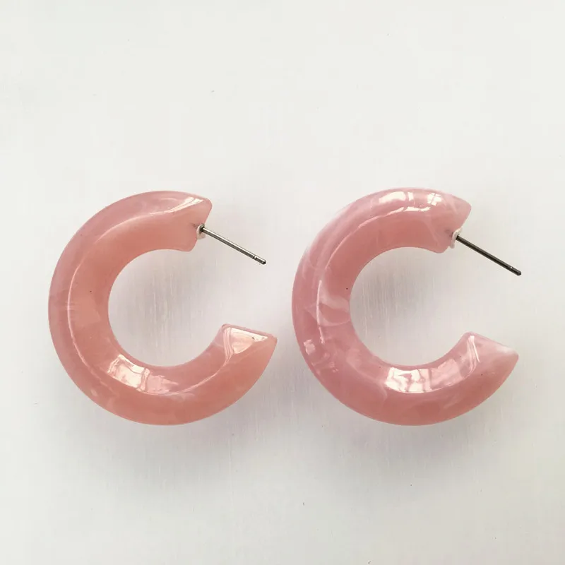 IGU эксклюзивные серьги из акриловой смолы конфетных цветов оптовая продажа 2019