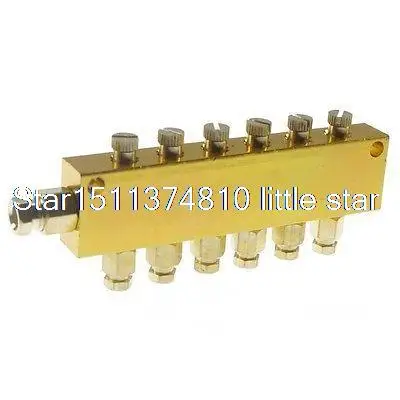 1 х латунный 6 позиционный Регулируемый распределительный клапан масла