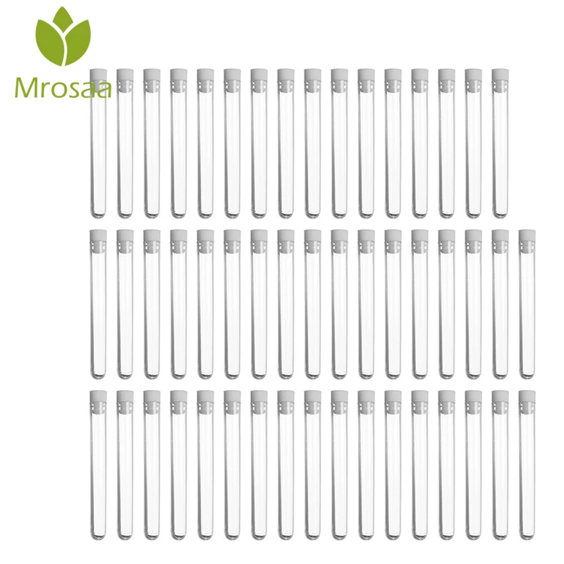 Лучшая покупка Mrosaa 50 шт./упак. прозрачные лабораторные пластиковые пробирки
