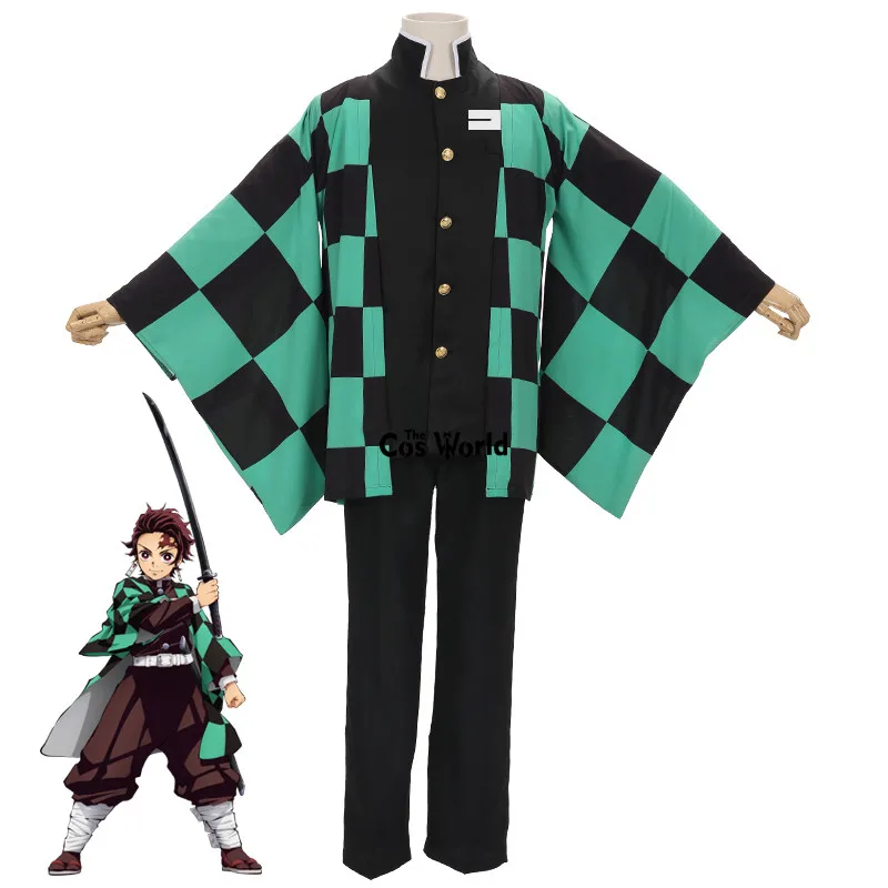 Убийца демона: Kimetsu no Yaiba Kamado Tanjirou Agatsuma Zenitsu Tomioka Giyuu Haori плащ униформа наряд аниме костюмы для косплея