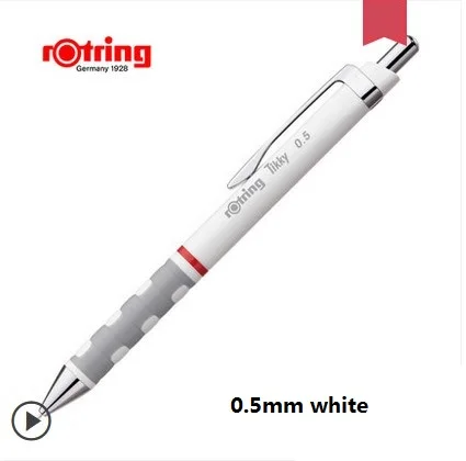 0.5mm white Механический карандаш Rotring 0,7 мм/0,5 мм/1,0 мм/0,35 мм Tikky цветной держатель ручки автоматический карандаш ручка для рисования - Цвет: 0.5mm white