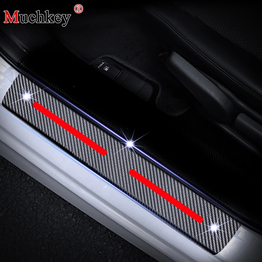 Для Hummer H1 H2 H3 порога пластина автомобильные аксессуары 4D углеродного волокна
