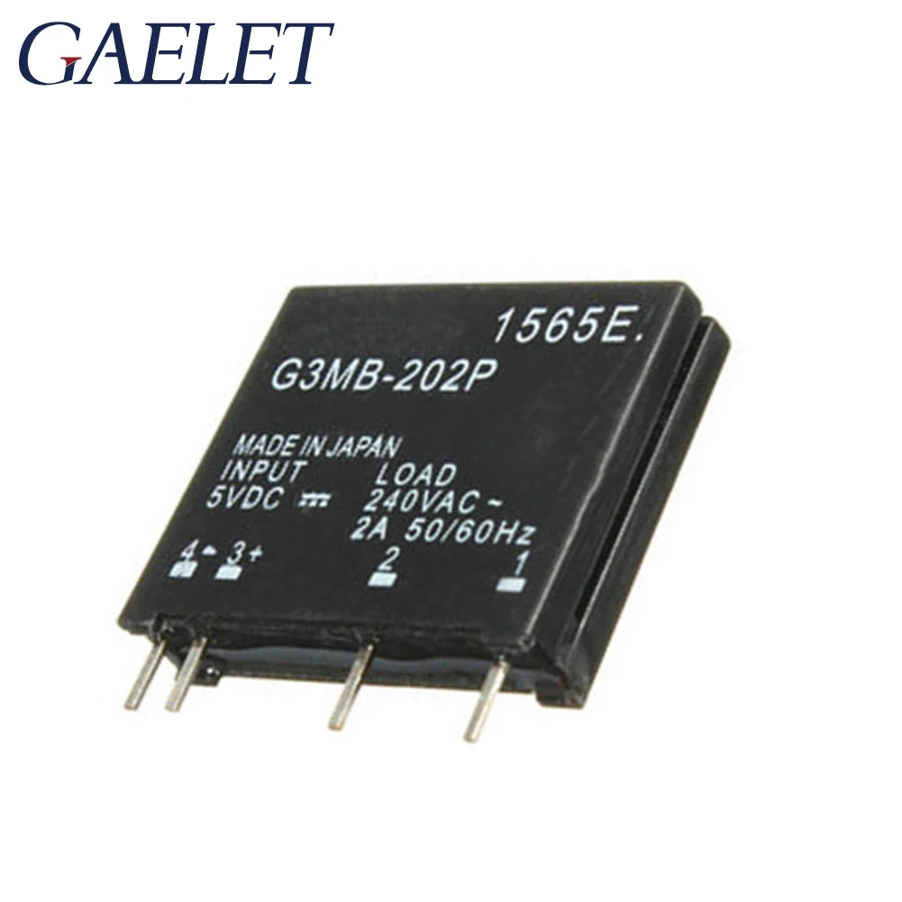1/2 шт. триггерный релейный модуль G3MB 202P 202 P DC AC PCB SSR In 5 вольт постоянного тока выход