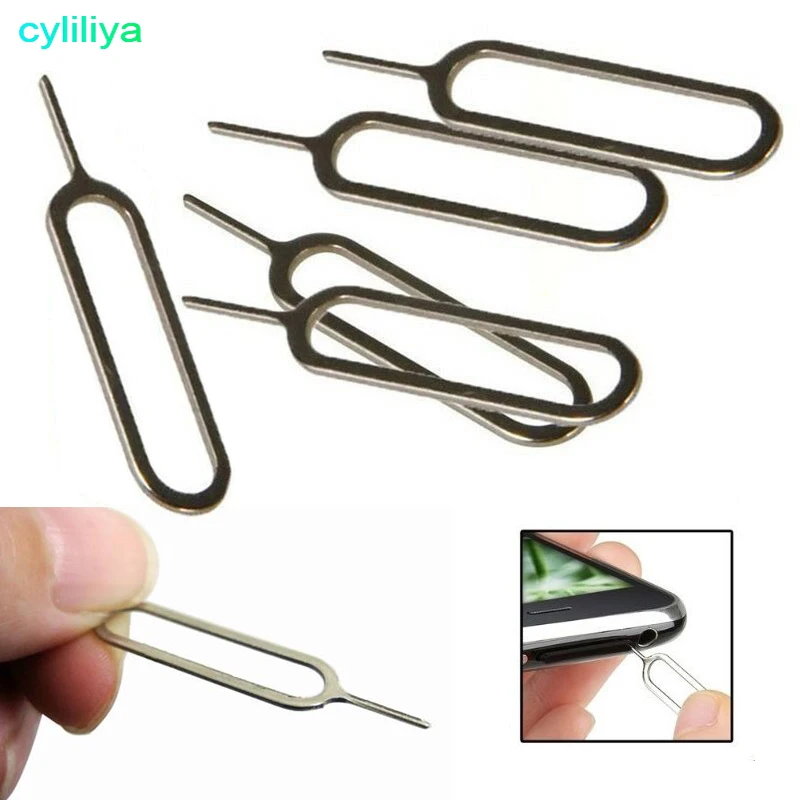 Wholesale Metal Sim Card Tray Removal Eject Pin Key Tool Ejector Needle For Mobile Phones 10000pcs/lot | Мобильные телефоны и