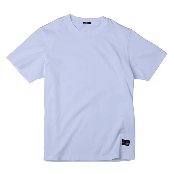 white SIMWOOD, летняя новая мужская футболка из хлопка, одноцветная Повседневная футболка с круглым вырезом, высокое качество, плюс размер, Мужская футболка 190004 - Цвет: white