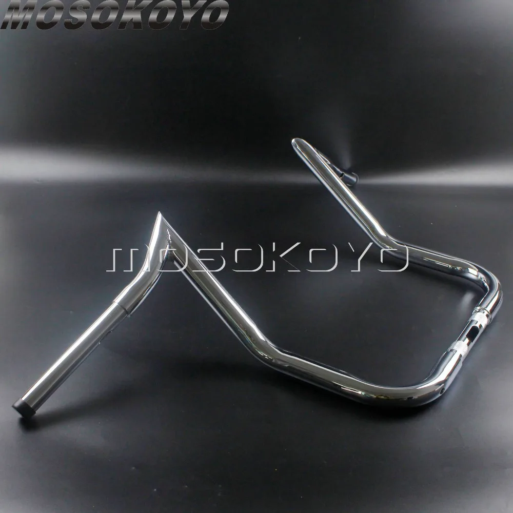 Хромированный 1" 14" 1" Rise Batwing обтекатель руль тяга вешалка ручка бар для Harley Touring Кафе Racer Chopper Softail Fatboy
