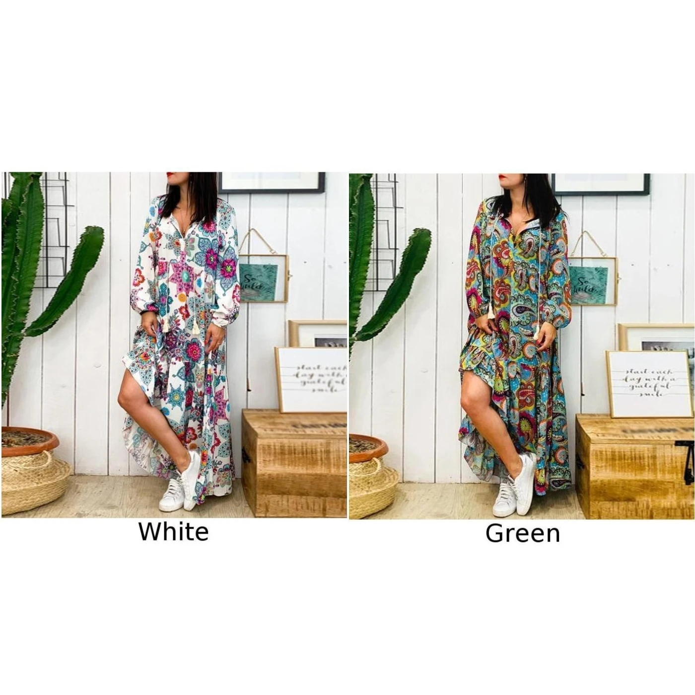 Женское платье женский сарафан летний отдых v-образный вырез Ретро стиль длинный