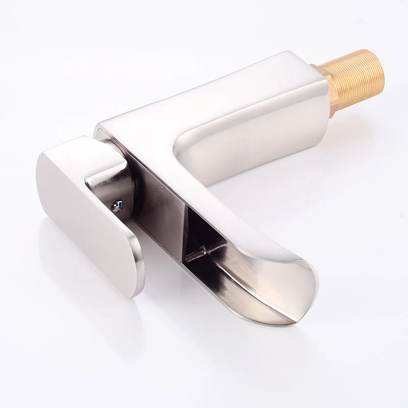 Новый кран для раковины Fapully ванной комнаты из нержавеющей стали никелевый