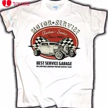 Мужская футболка в винтажном стиле Oldschool Garage Swap Meet V8 Oldtimer свитер