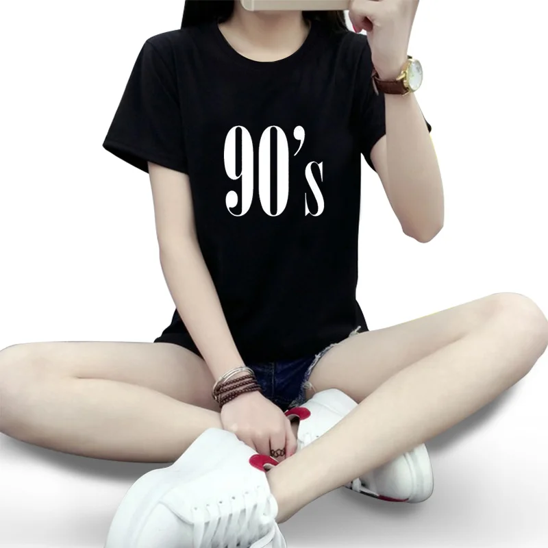 Новинка 2021 модная летняя новая трендовая короткая женская футболка в стиле 90 х