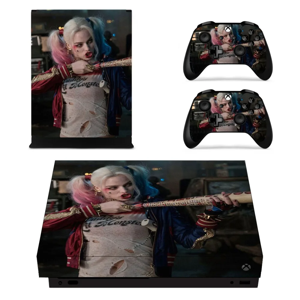 Игры Harley Quinn наклейки для Xbox One X консоли и на регулятор виниловые поверхность кожи