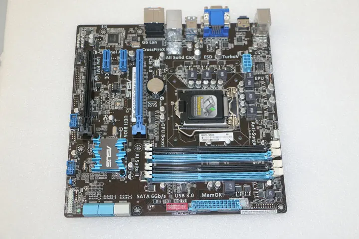 Оригинальная материнская плата для ASUS P8H77-M PRO/CG8270/DP_MB DDR3 LGA 1155 USB2.0 USB3.0 32GB настольная материнская плата