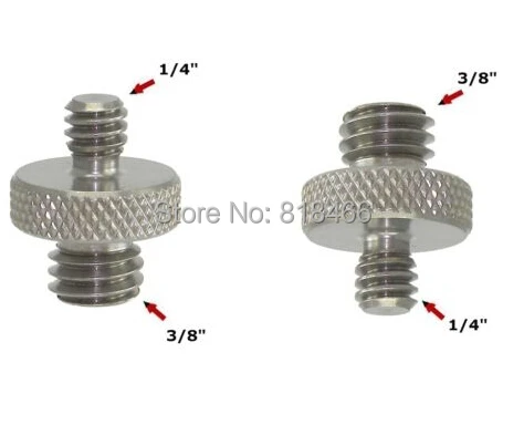 20pcs/lot New Metal Adapter Male 1/4&quot to 3/8&quot Thread Screws coupler 1/4-3/8 adapter ring For DSLR Tripod Monopod | Электроника