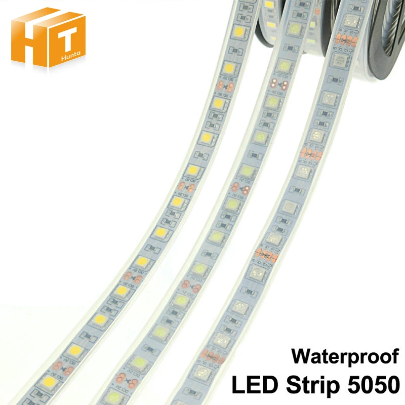 

IP67 / IP68 Waterproof LED Strip 5050 DC12V 60 LED/M High Quality Silicon Tube Outdoors / Under Water LED Strip.