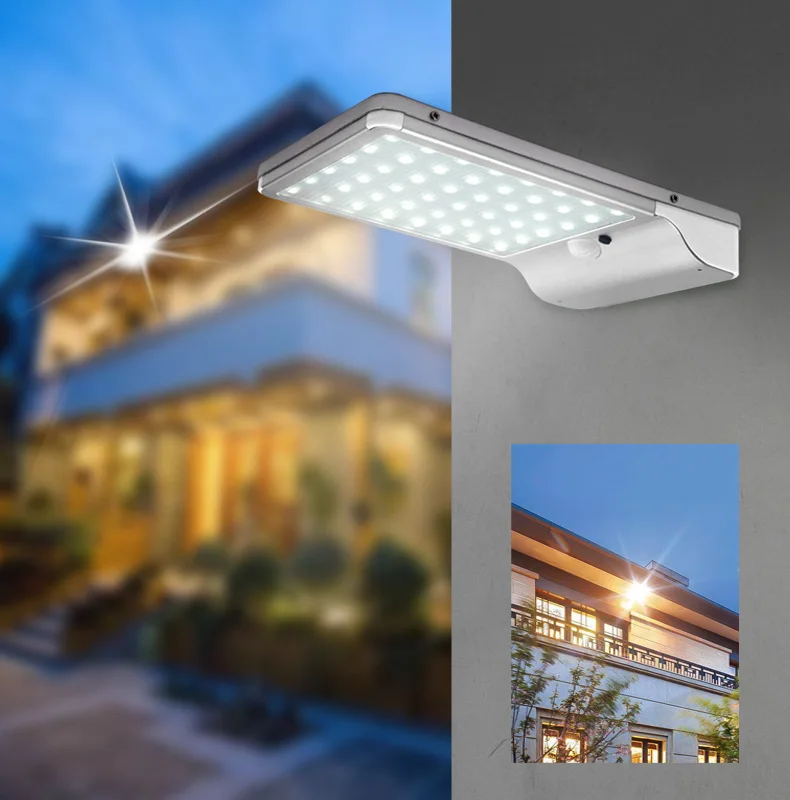 HOWPOW 48/56 светодиодный солнечный светильник Регулируемый цвет с контроллером