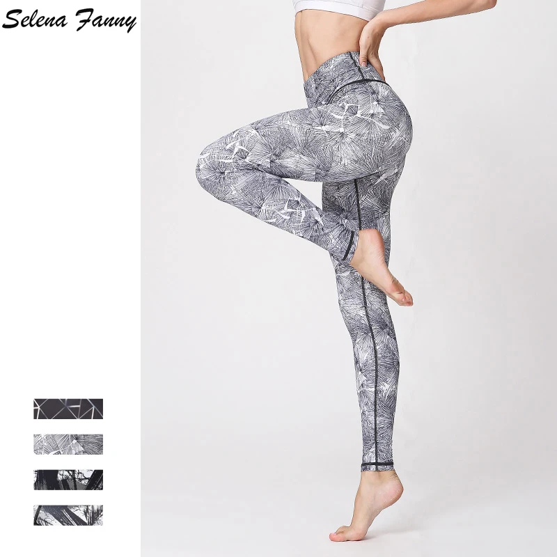 Женские Штаны Для Йоги Selena Fanny спортивные эластичные леггинсы с принтом для бега