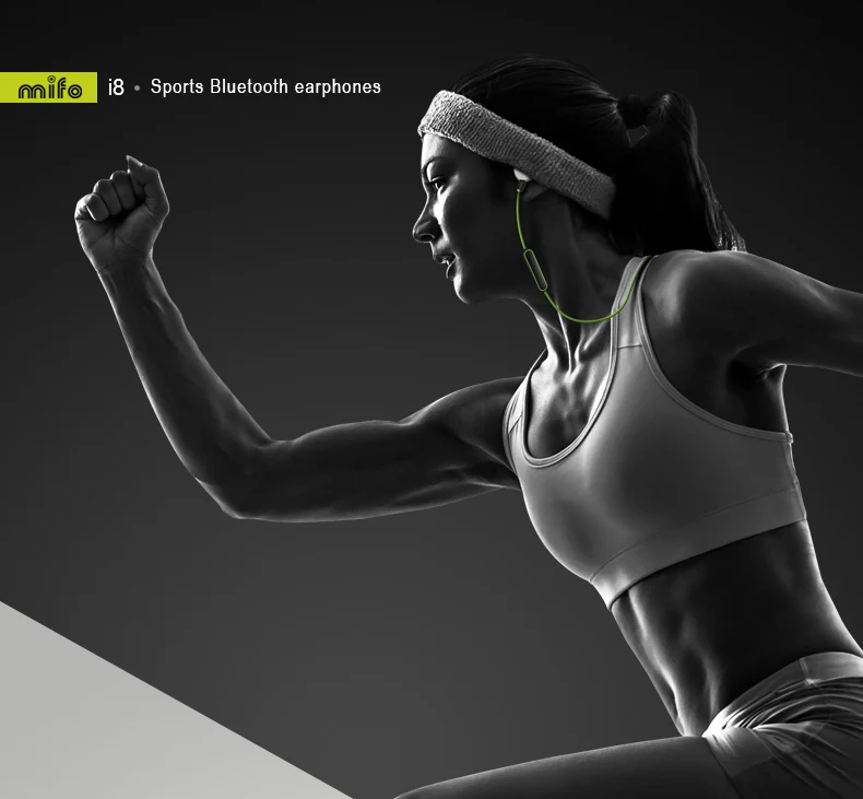 Mifo i8 bluetooth-наушники для спорта Беспроводной стерео музыка Headpone Магнитный всасывания зарядки наушники