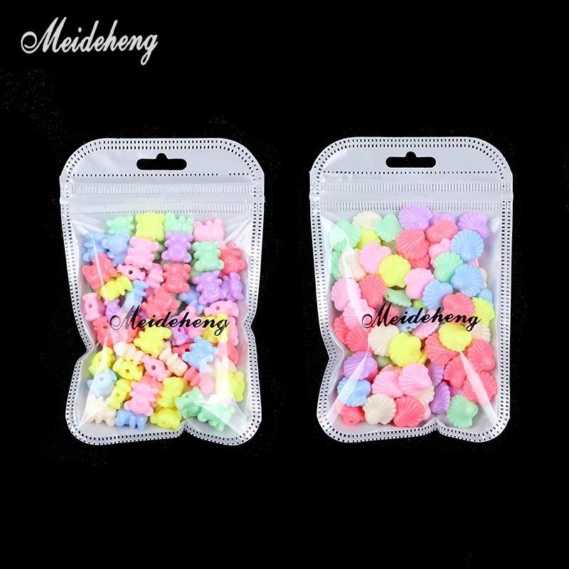 Acrylic Spring Colorful Animal Beads for jewelry Making Light color accessories Handmade Gifts DIY Necklace bracelets 40g/bag | Украшения и