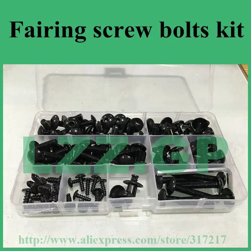 

Fairing bolts kit For KAWASAKI Ninja ZX6E ZX-6E 1993 1994 1995 1996 93 94 95 96 Body Fairing Bolt Screw Fastener Fixation Kit K-