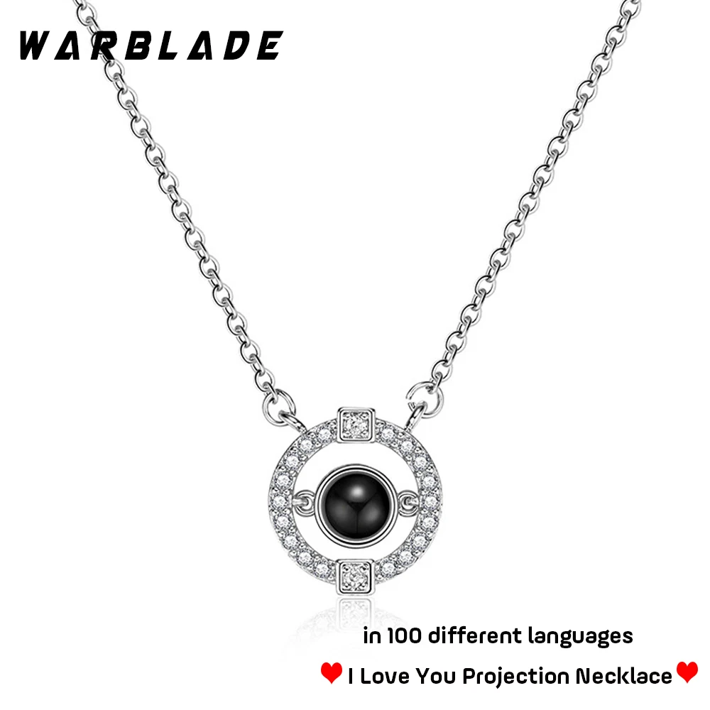 Новое поступление 2019 ожерелье из розового золота и серебра с проекционным