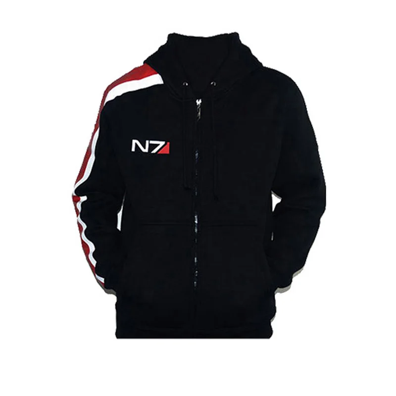 Крутая игра Mass Effect 3 N7 хлопок Blende косплей костюм кофта с капюшоном Куртка Новинка