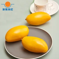 10pcs big size orange color high imitation artificial fake mango fruitartificial plastic fake simulated orange mango